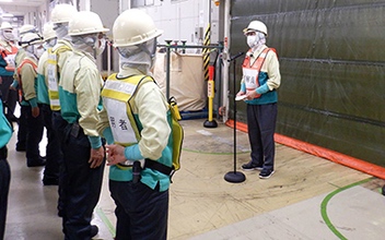 Safety Inspection by President (Plastics Processing Factory (Ibaraki))
