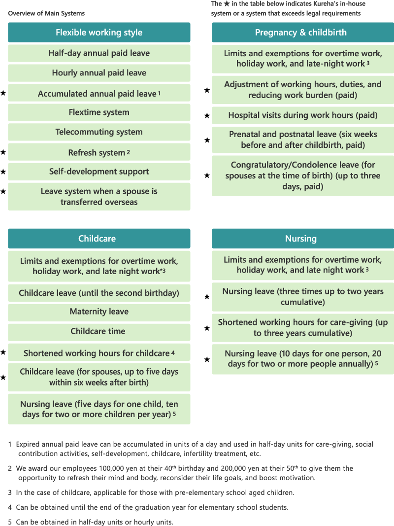 Overview of Main Systems